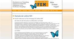 Desktop Screenshot of leitlinie-fem.de