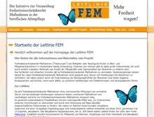 Tablet Screenshot of leitlinie-fem.de